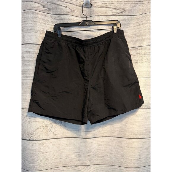 Polo Ralph Lauren Mens Black Swim Trunks W/ Mesh Liner Size XL - Picture 1 of 3